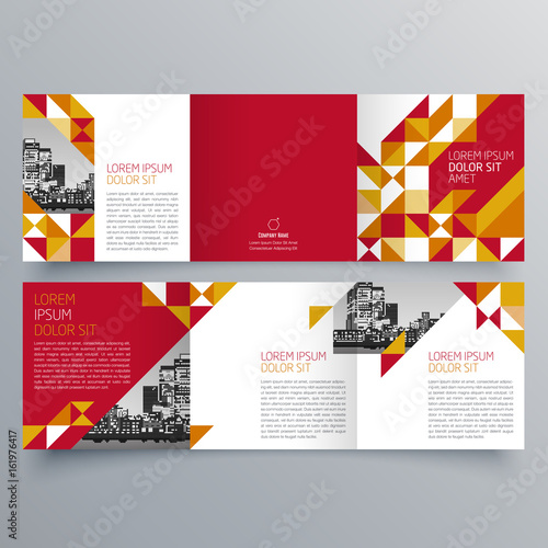 Brochure design, brochure template, creative tri-fold, trend brochure