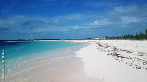 Perfect view of an isolated beach in Cayo Largo Cuba