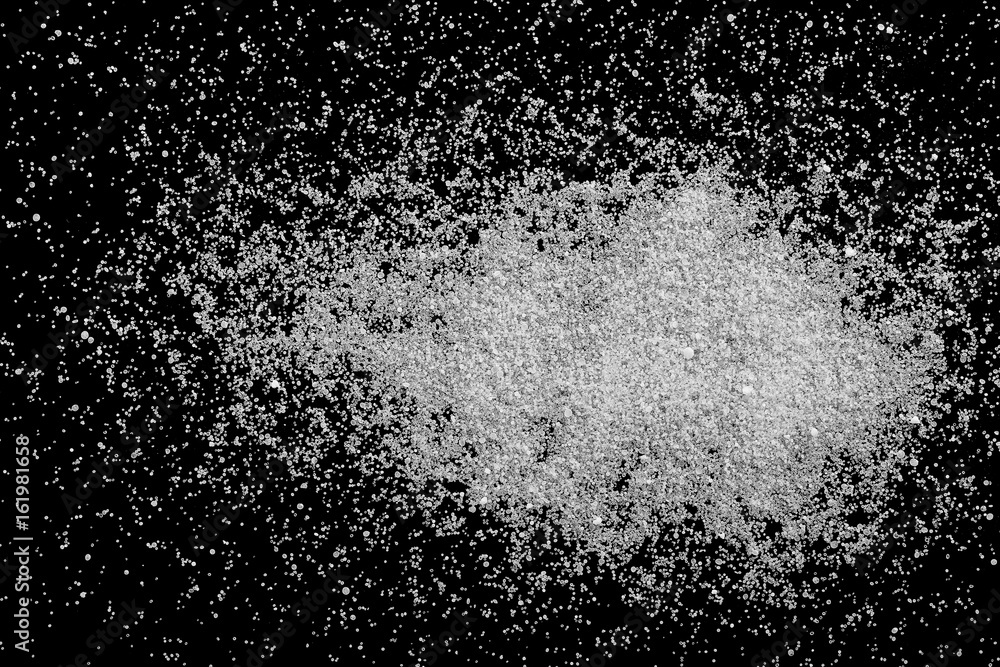 Salt isolated on black background Salt isolated on black background