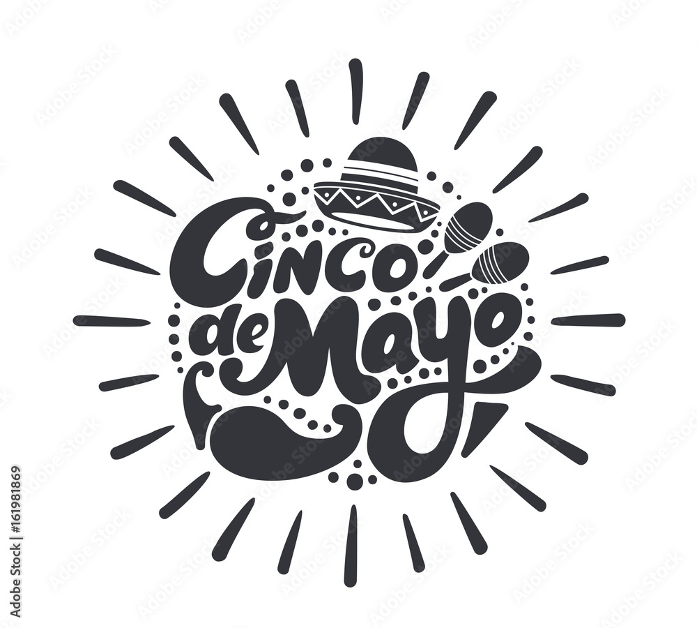 Fototapeta premium Cinco de mayo symbol.