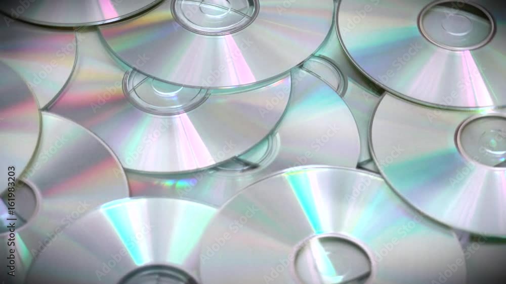 Macro Compact Optical cd or Dvds Disks Rotating Macro Compact Optical cd or Dvds Disks Rotating