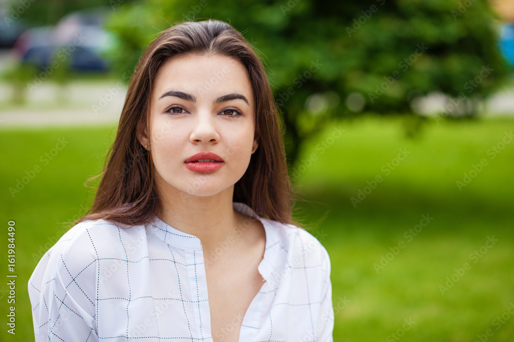 Portrait of beautiful young happy woman Portrait of beautiful young happy woman