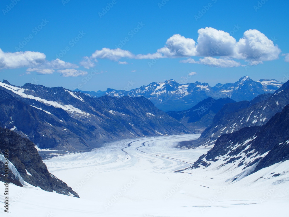 Obraz premium Aletsch Glacier in Swiss ALPS, Switzerland