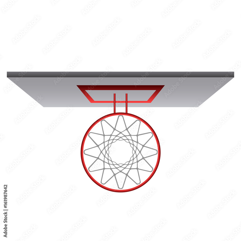 Obraz premium Top view of a basketball net
