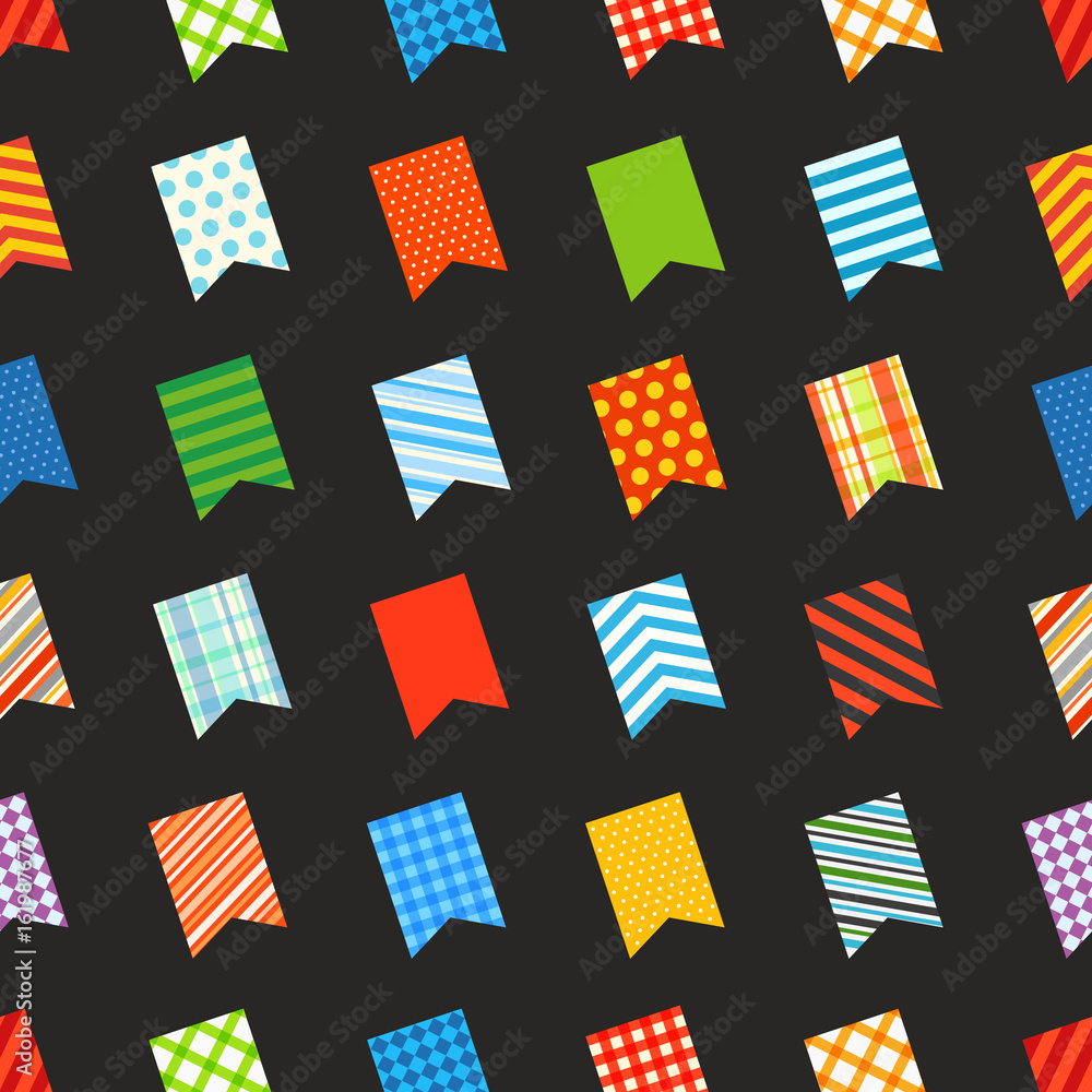 Different color flags seamless pattern Different color flags seamless pattern
