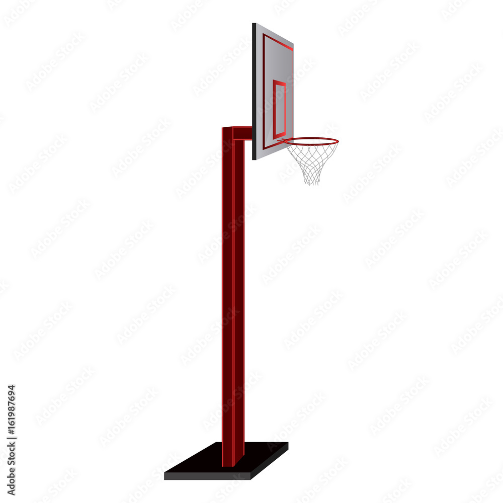 Naklejka premium Isolated basketball net