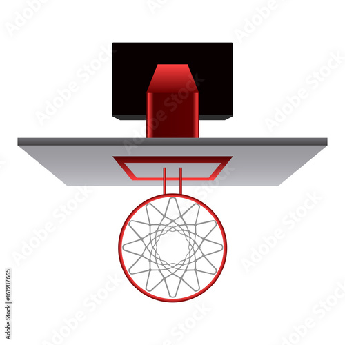 Top view of a basketball net