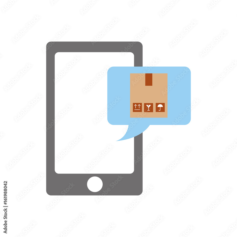 smartphone with delivery app vector illustration design smartphone with delivery app vector illustration design
