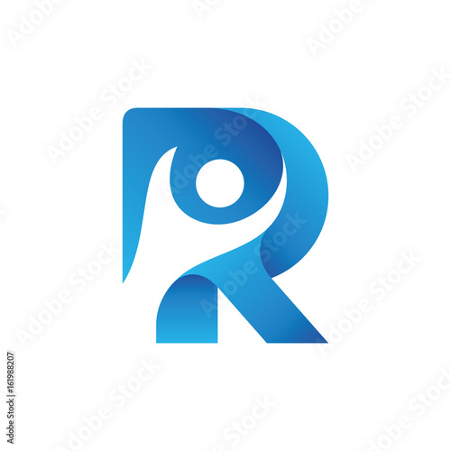 People Letter R Logo