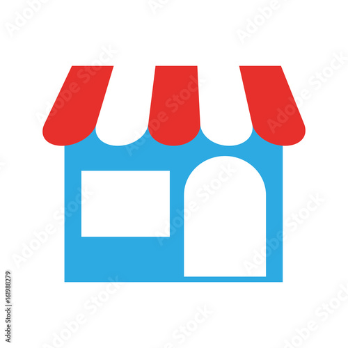 store building front icon vector illustration design