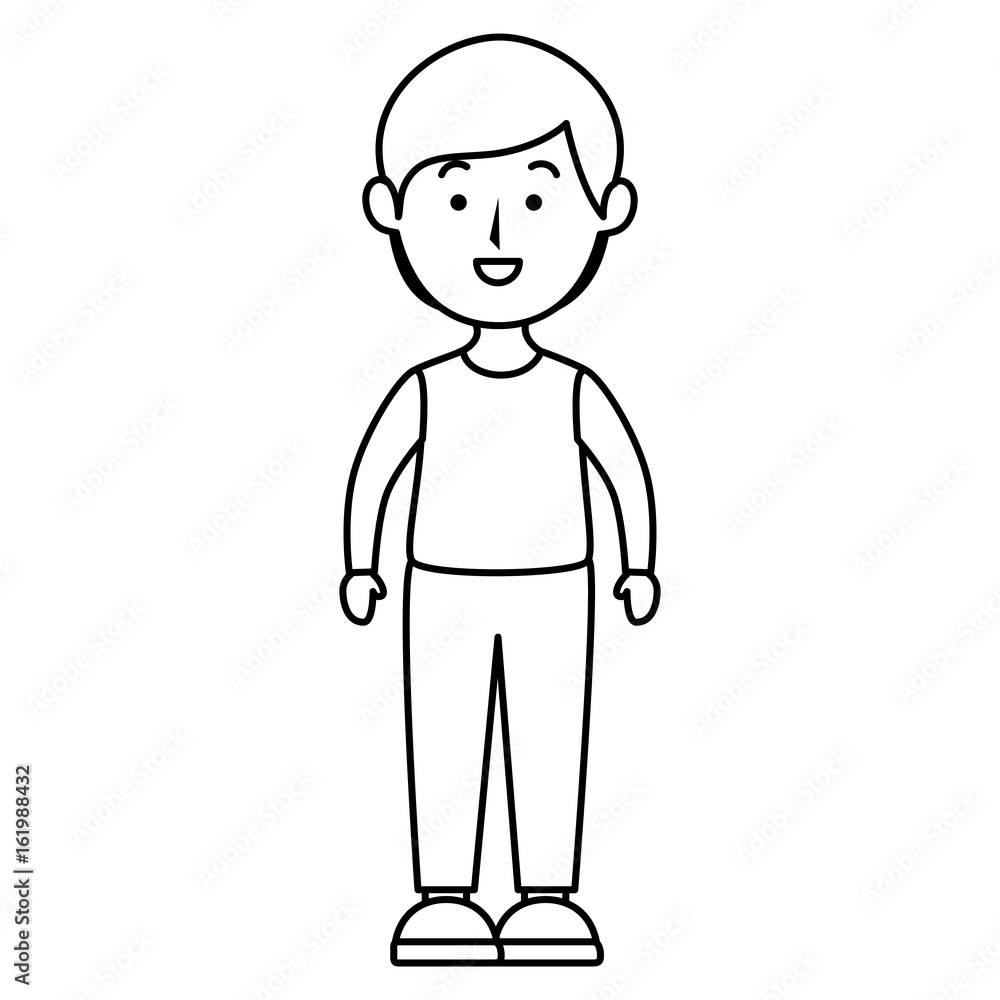 young man avatar character vector illustration design young man avatar character vector illustration design