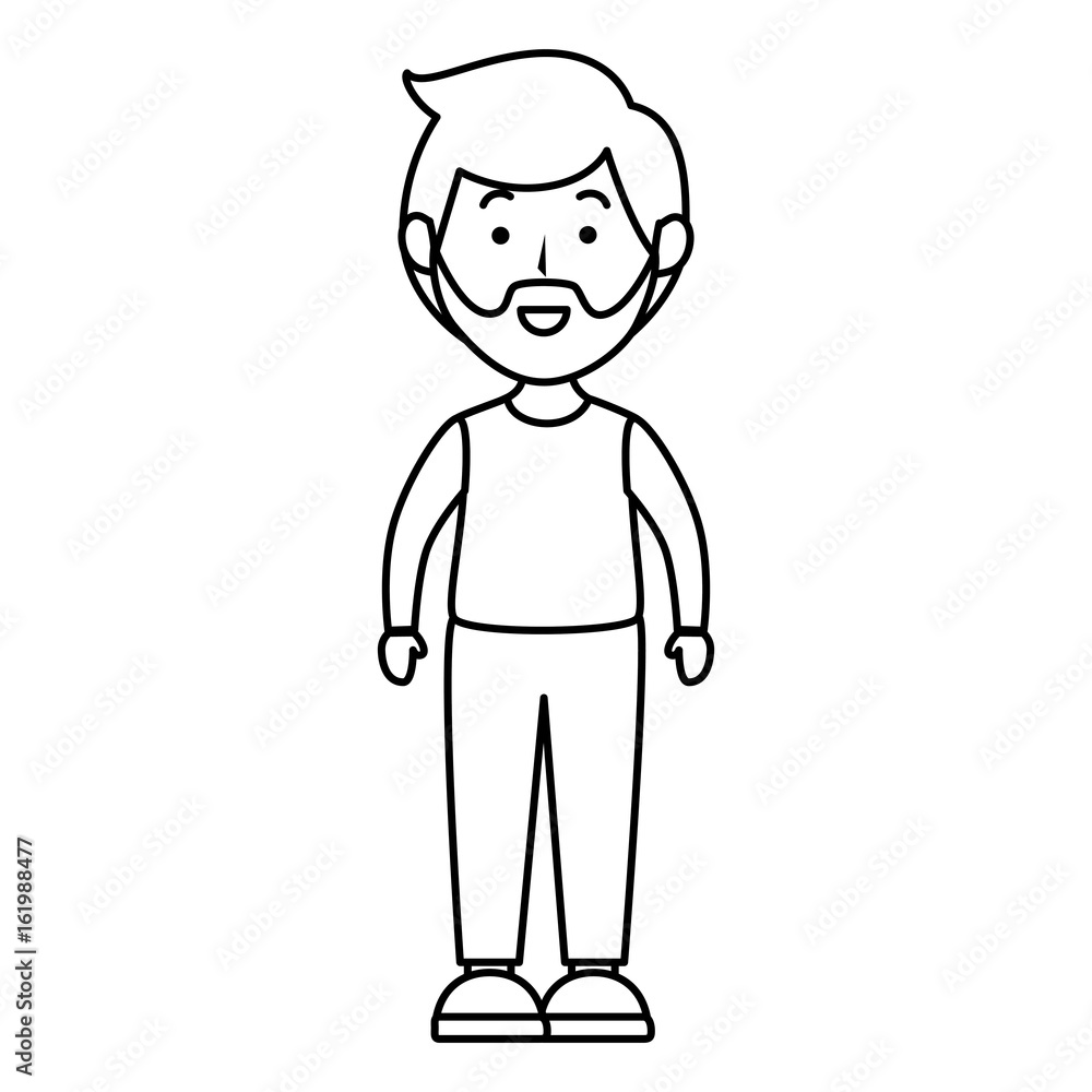 young man avatar character vector illustration design young man avatar character vector illustration design