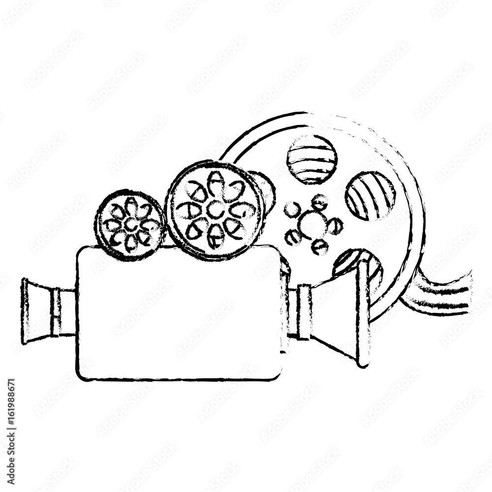 Fototapeta premium camera cinema isolated icon vector illustration design