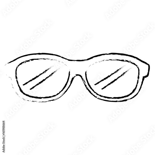 glasses 3d isolated icon vector illustration design