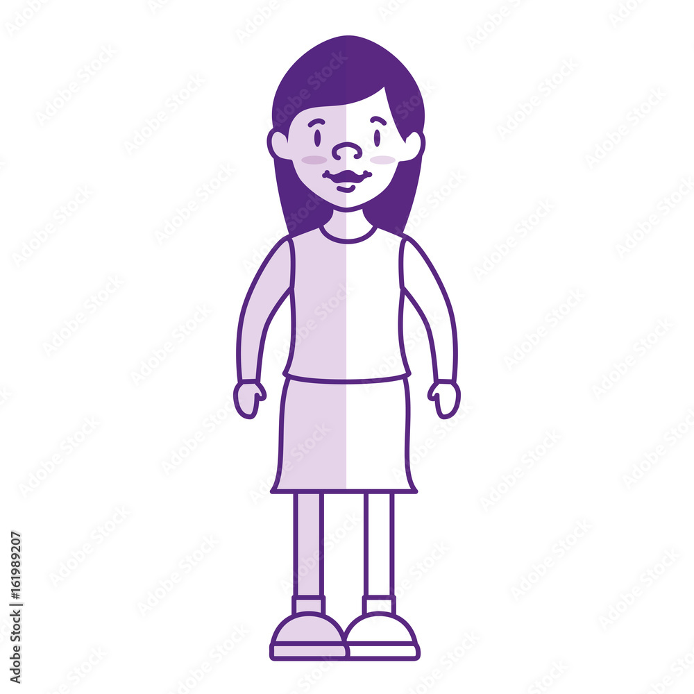 beautiful and young woman character vector illustration design beautiful and young woman character vector illustration design