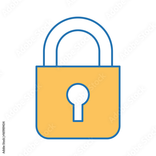 safe secure padlock icon vector illustration design