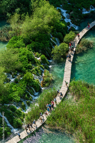 Paths and lakes of Plitvice