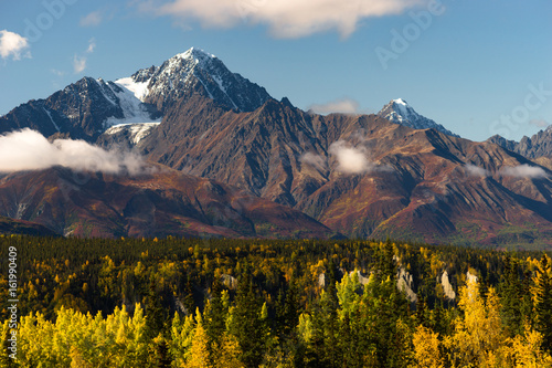 High Snow Covered Peaks Chugach Mountain Range Alaska