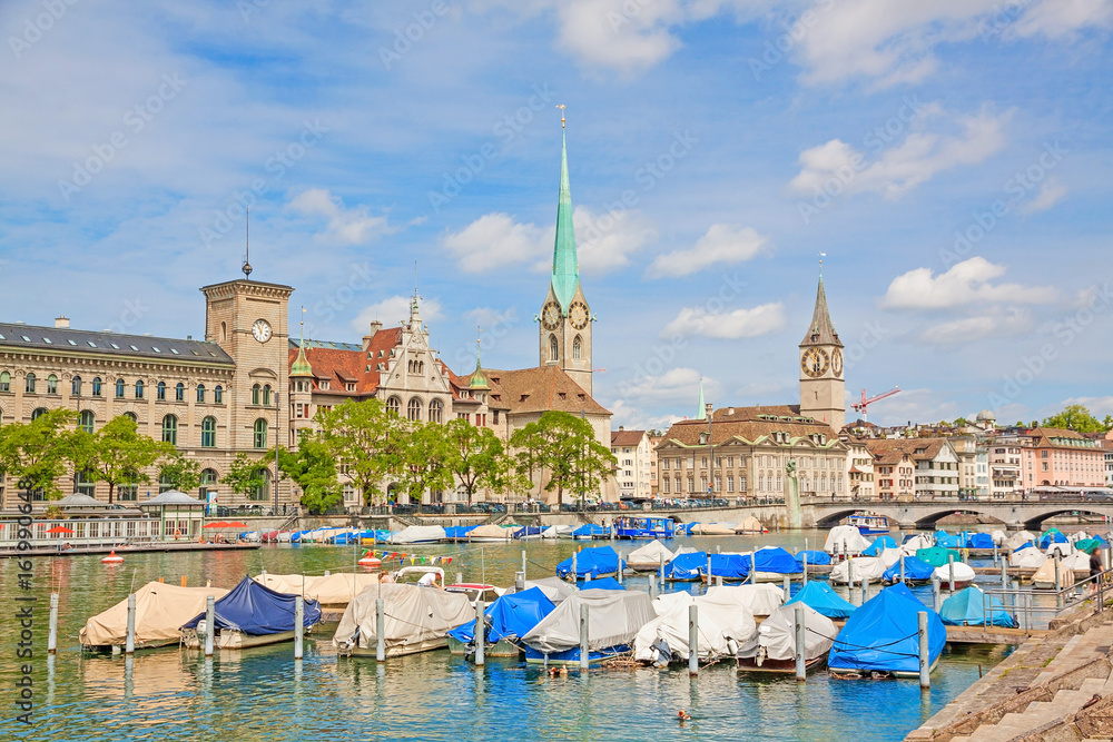 Fraumuenster and Sankt Peter church, Zurich Fraumuenster and Sankt Peter church, Zurich