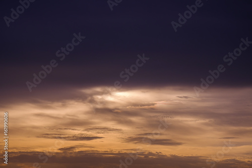 Fototapeta Naklejka Na Ścianę i Meble -  Sky and clouds / Sky and rain clouds at twilight.