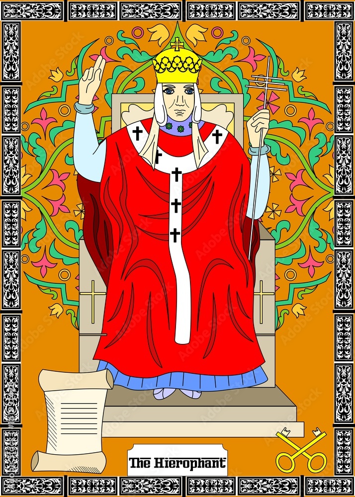 Fototapeta premium the hierophant card