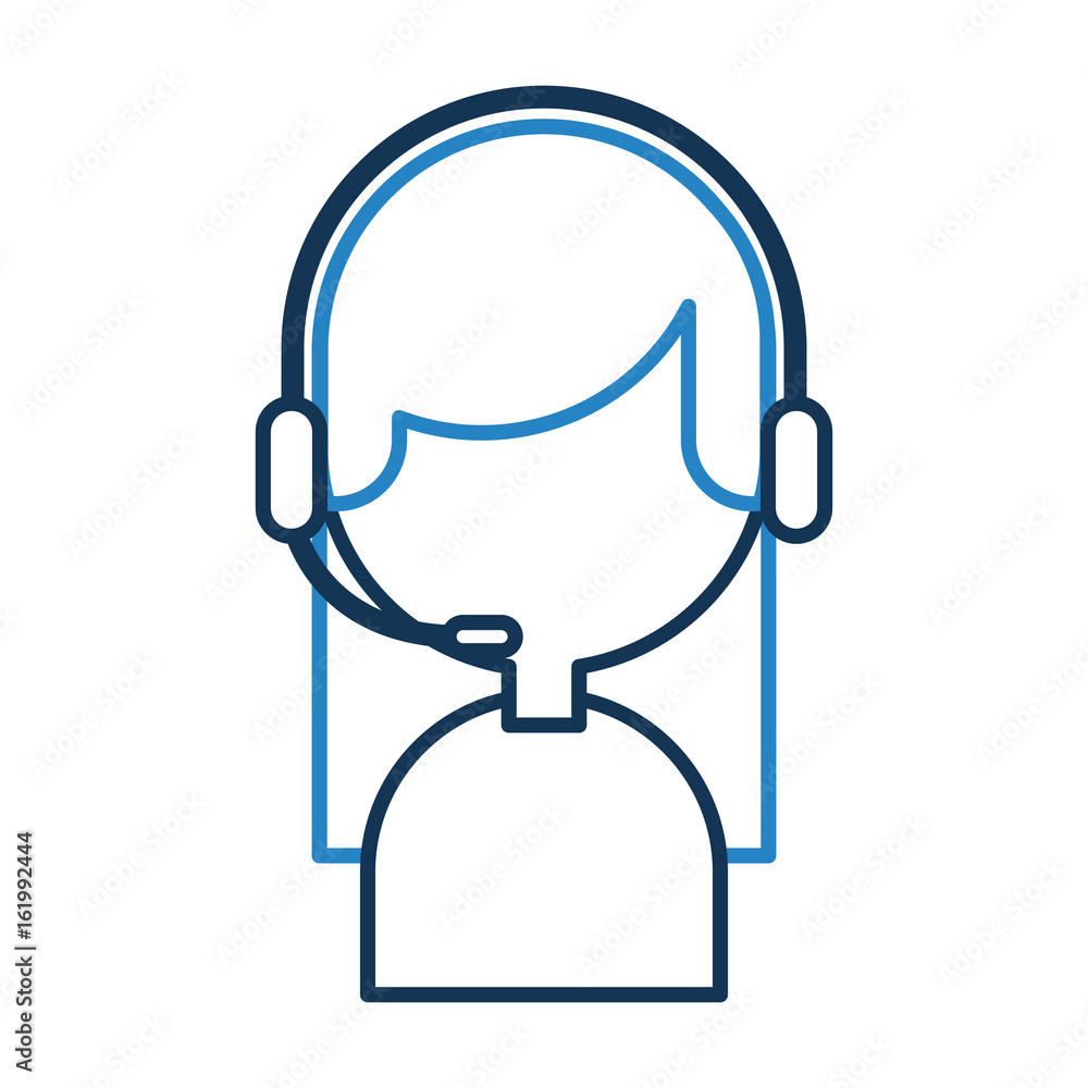 call center agent avatar vector illustration design call center agent avatar vector illustration design