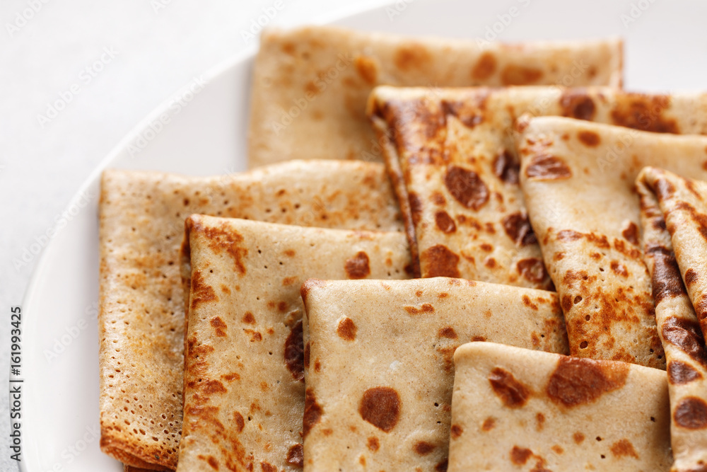 Pile of buckwheat pancakes Pile of buckwheat pancakes
