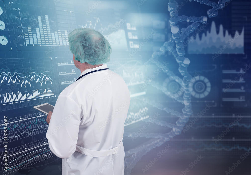 Innovative technologies in science and medicine. Male doctor Innovative technologies in science and medicine. Male doctor