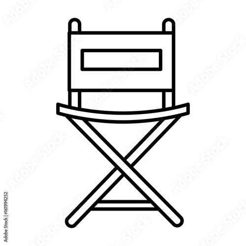 director chair isolated icon vector illustration design