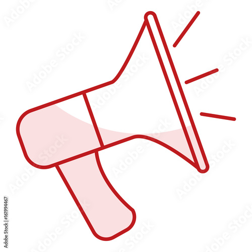sound megaphone isolated icon vector illustration design