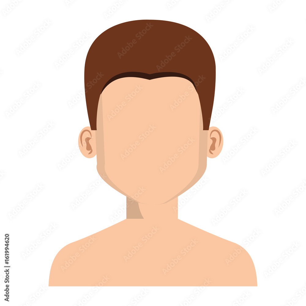 young man shirtless avatar character vector illustration design young man shirtless avatar character vector illustration design