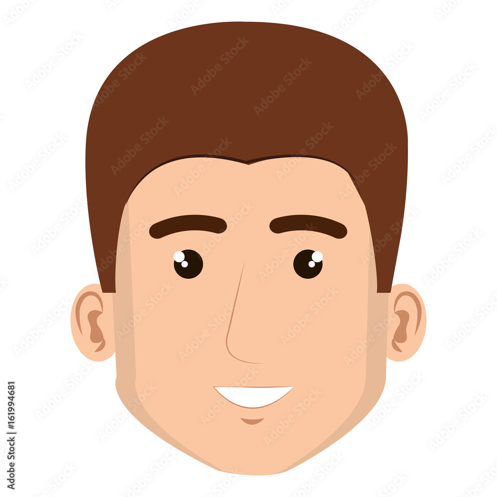 young man head avatar character vector illustration design young man head avatar character vector illustration design