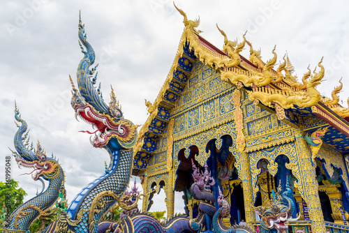 Wat Rong Sua Ten temple at Chiang Rai province in Thailand.