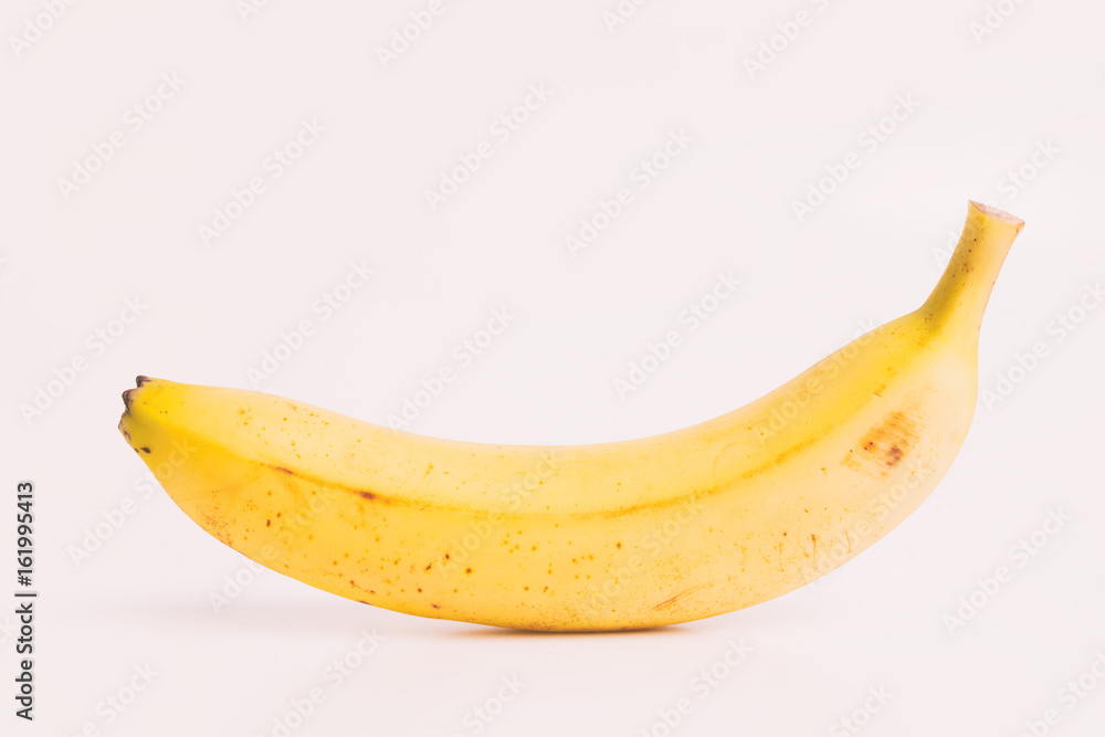 ripe banana on white ripe banana on white