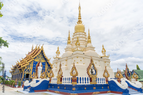 Wat Rong Sua Ten temple at Chiang Rai province in Thailand. © puthithon