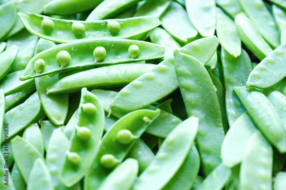 Fresh green peas for cooking view Fresh green peas for cooking view
