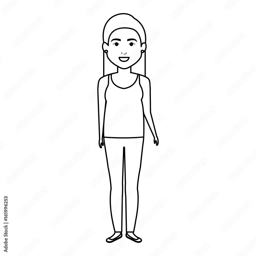 beautiful and young woman character vector illustration design beautiful and young woman character vector illustration design