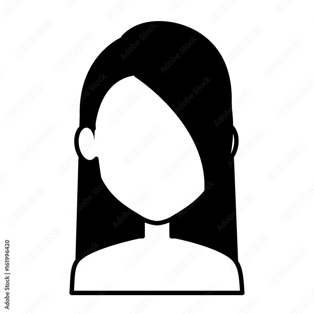young woman shirtless avatar character vector illustration design young woman shirtless avatar character vector illustration design