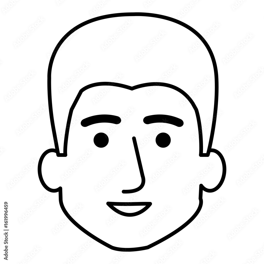 young man head avatar character vector illustration design young man head avatar character vector illustration design