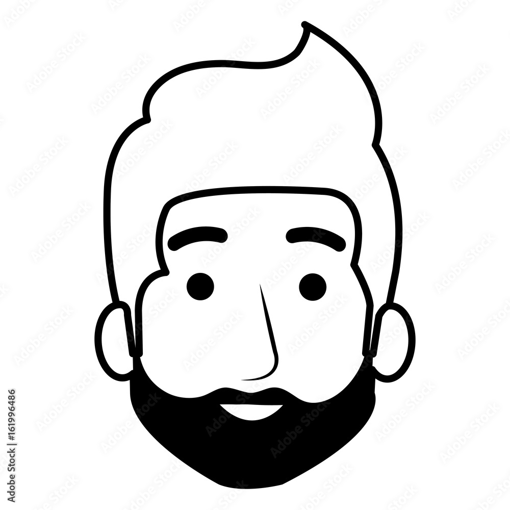 young man head avatar character vector illustration design young man head avatar character vector illustration design