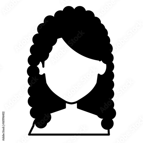 young woman shirtless avatar character vector illustration design
