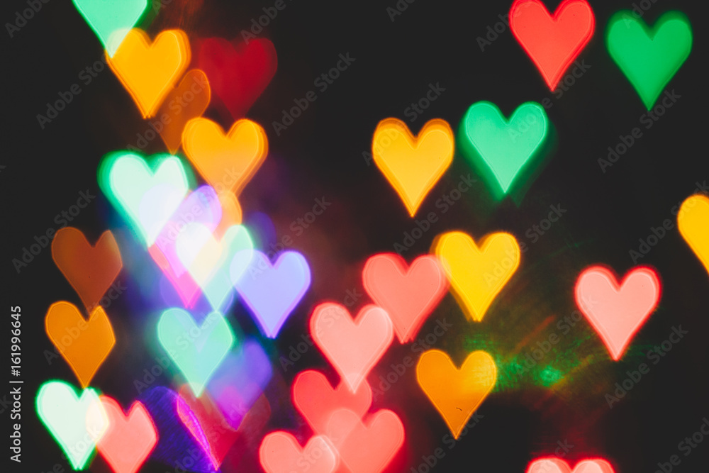 Heart bokeh wallpaper background pattern. Heart bokeh wallpaper background pattern.
