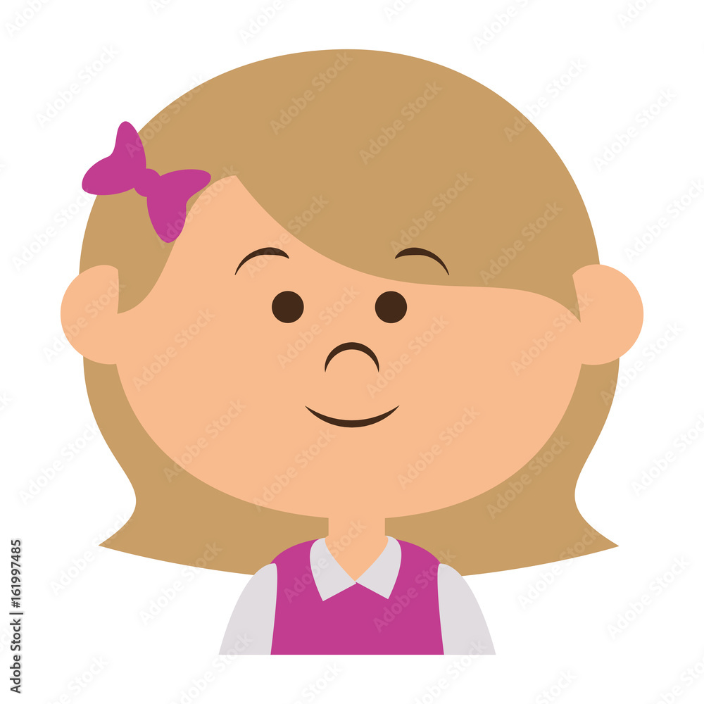 cute little girl character vector illustration design cute little girl character vector illustration design