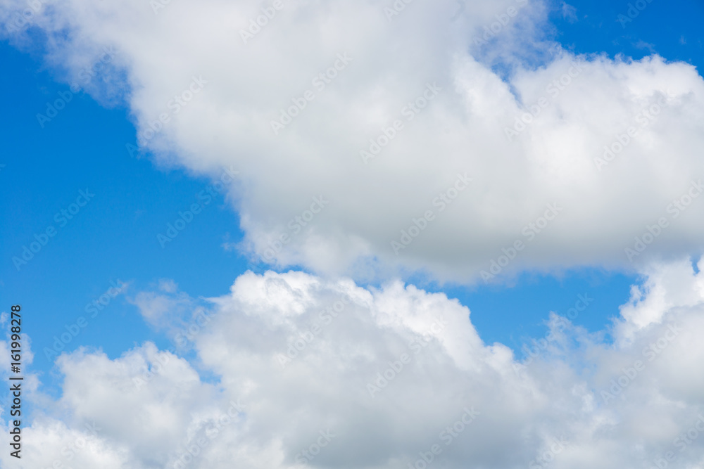 Blue sky with white clouds