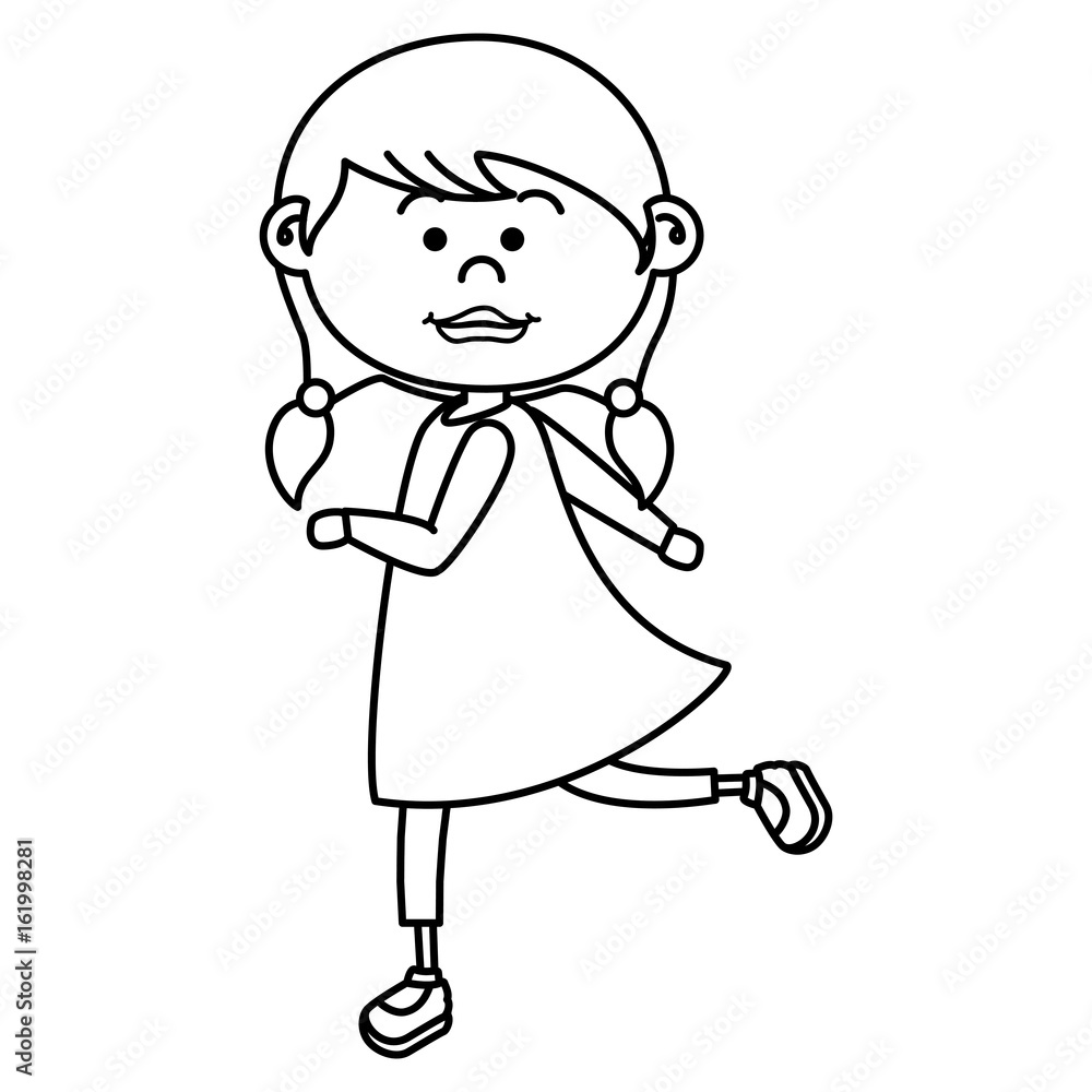 cute little girl character vector illustration design cute little girl character vector illustration design
