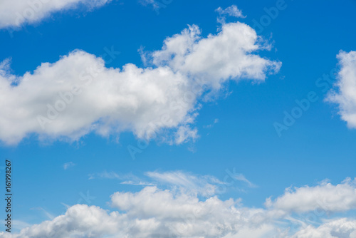 Blue sky with white clouds