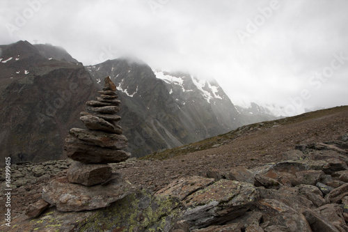 Cairn in a mountain valley © Jane Grain