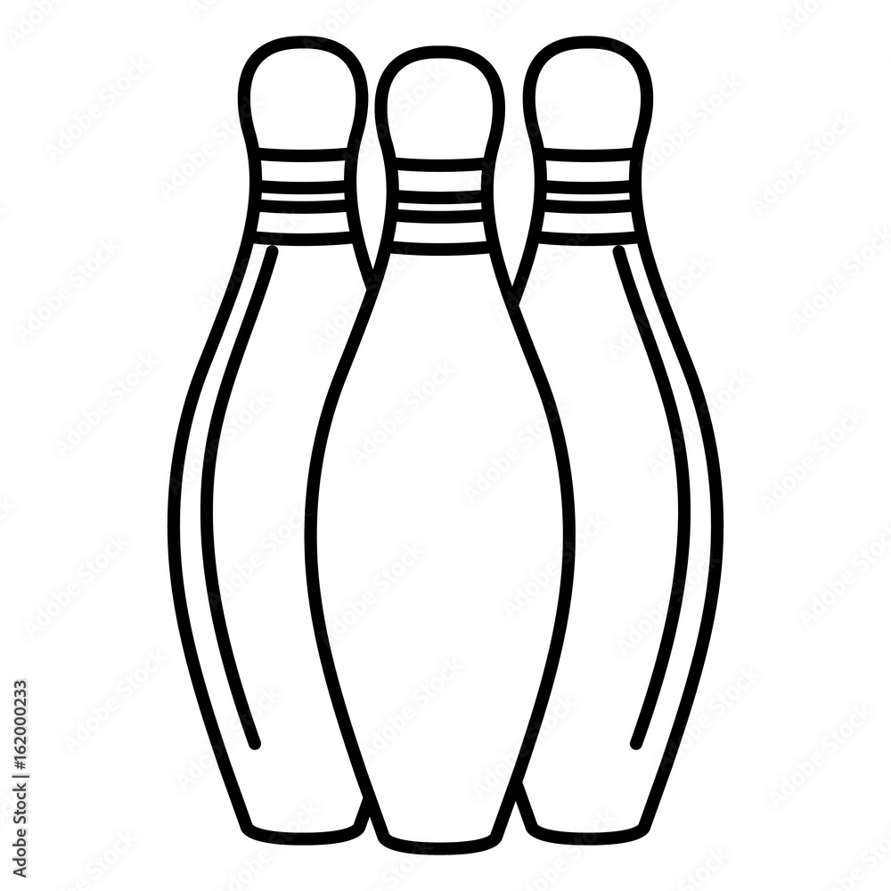 bowling pines isolated icon vector illustration design bowling pines isolated icon vector illustration design