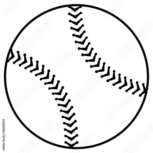 baseball balloon isolated icon vector illustration design