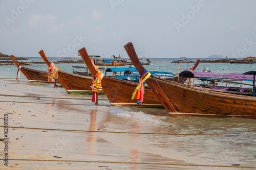 Taxi boat in south east asia photo